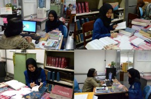 Mahasiswa Statistik-FMIPA ITS kerja praktek di Perpustakaan ITS